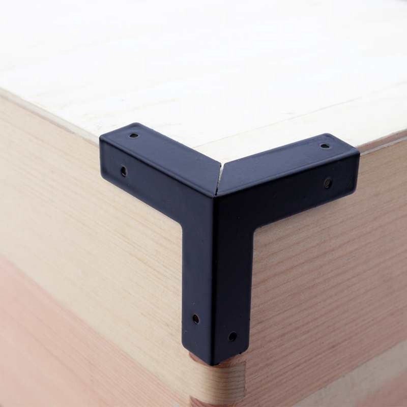 Black 8pcs Vintage Metal Corner Protectors For Wooden Boxes Wine Container Furniture Hardware Shield - Image 5