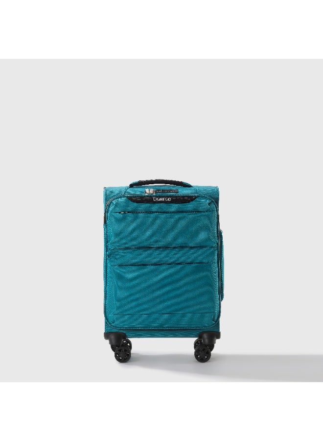 LIGHTGO 6947 cabin size Suitcase carry on Suitcase soft spinner luggage 20inch with TSA lock waterproof zipper travel case Turquoise color ultra-light case - Image 3