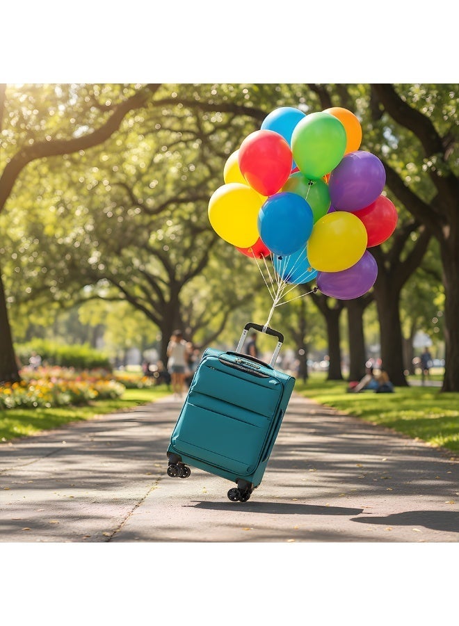 LIGHTGO 6947 cabin size Suitcase carry on Suitcase soft spinner luggage 20inch with TSA lock waterproof zipper travel case Turquoise color ultra-light case - Image 2