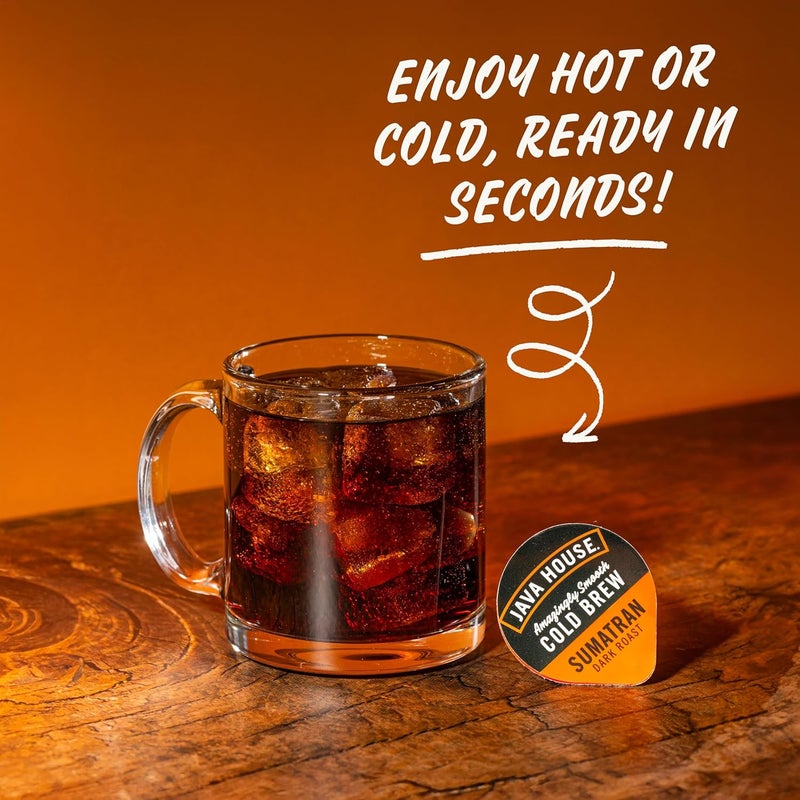 Java House Amazingly Smooth Cold Brew Coffee Concentrate - Sumatran Dark Roast Liquid Pods (6 Count) - Image 3