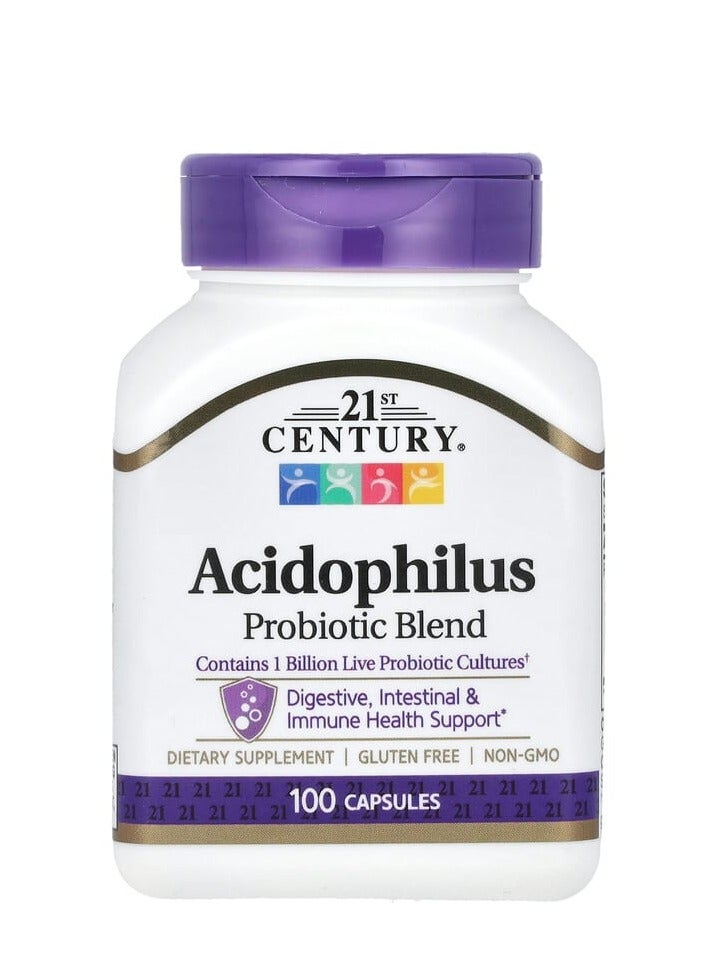 21st Century Acidophilus Probiotic Blend 100 Capsules - Image 1
