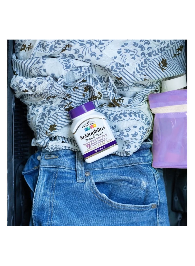 21st Century Acidophilus Probiotic Blend 100 Capsules - Image 3