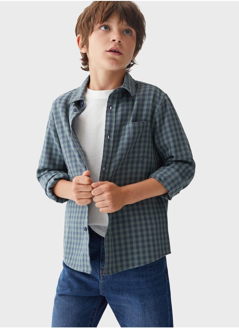 MANGO - Kids Essential Shirt - Image 1