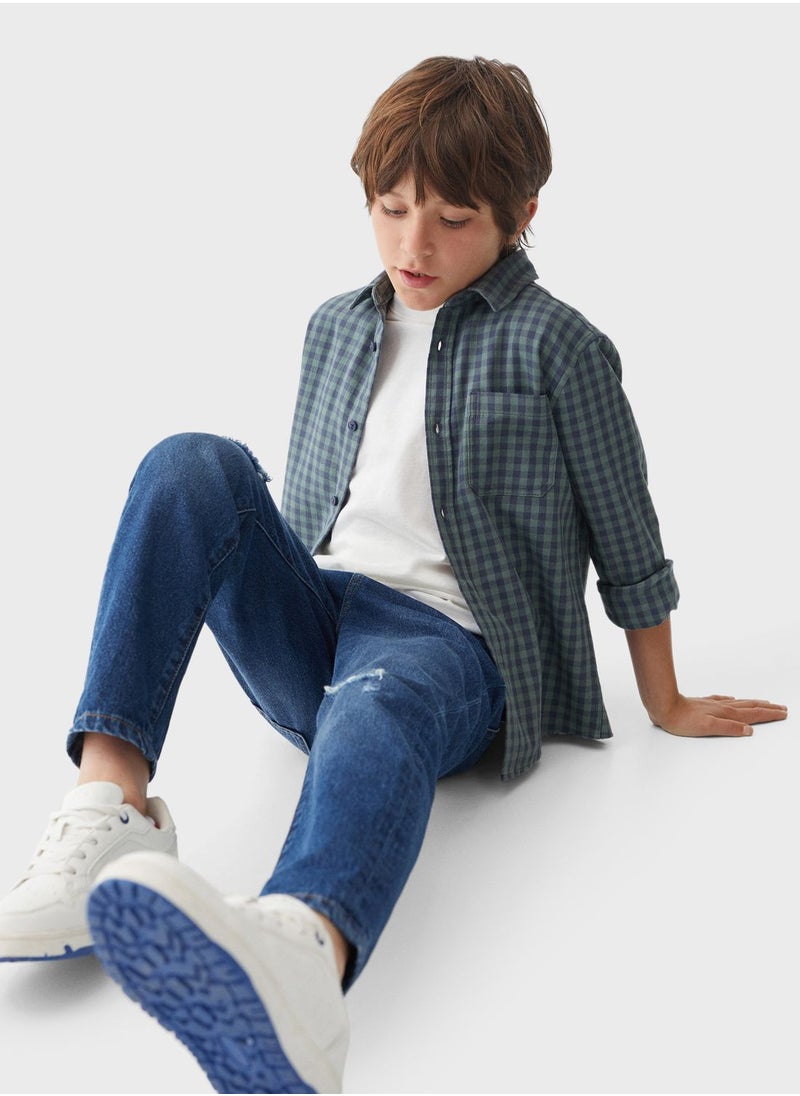 MANGO - Kids Essential Shirt - Image 1