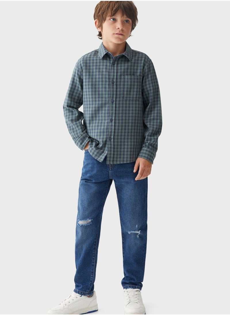 MANGO - Kids Essential Shirt - Image 1