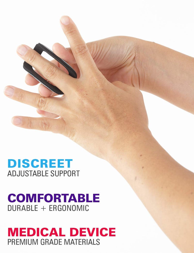 Neo-G Neo G Finger Splint, Easy-Fit - Support For Trigger Finger, Mallet Finger, Baseball Finger, Strain, Sprains, Broken Fingers, Basketball - Patented Design - Class 1 Medical Device - Large - Grey  - Image 4