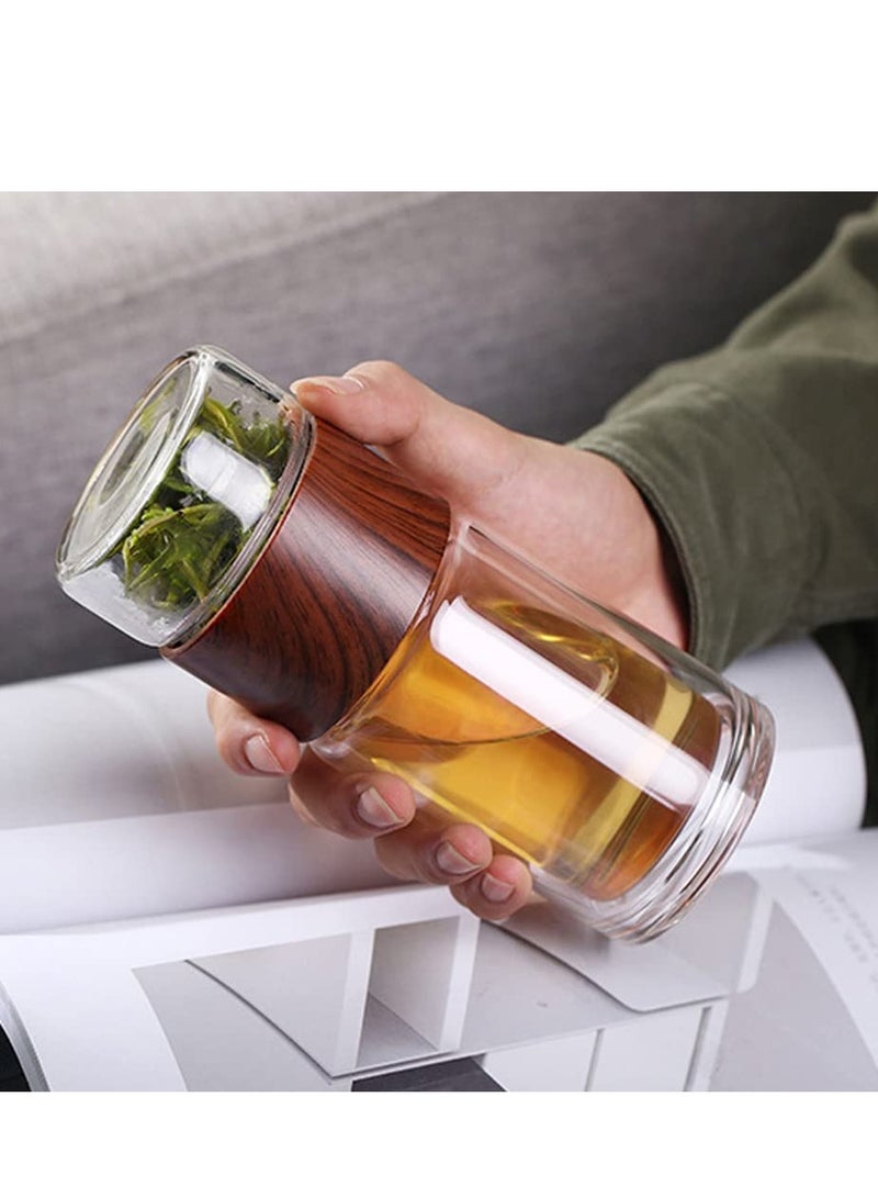 Captaintech Leakproof Travel Mug with Strainer Tea Tumbler 230ml - Image 5