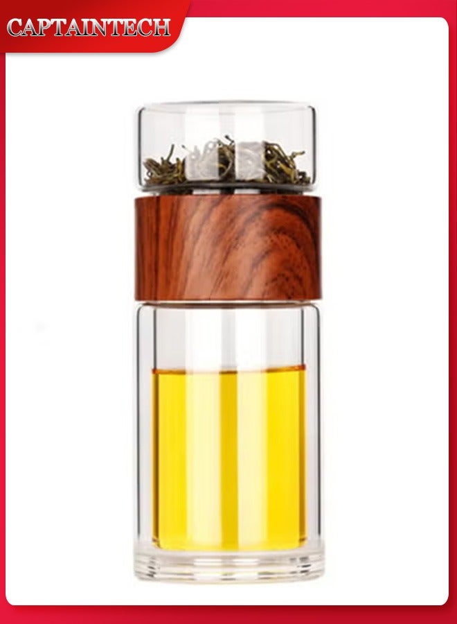 Captaintech Leakproof Travel Mug with Strainer Tea Tumbler 230ml - Image 1