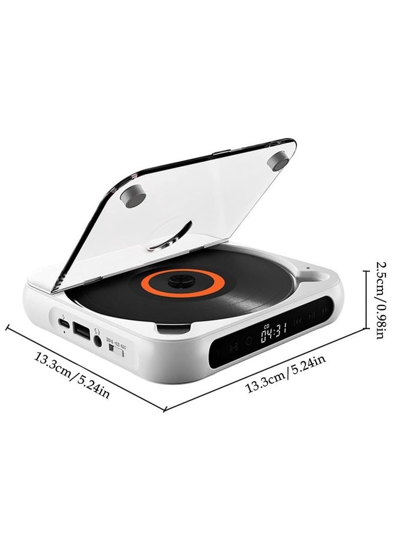 Generic - KC-918 Portable CD Player,  Personal CD Players with Bluetooth for Car, Travel or Language learning, Rechargeable Small Music Player - Image 1