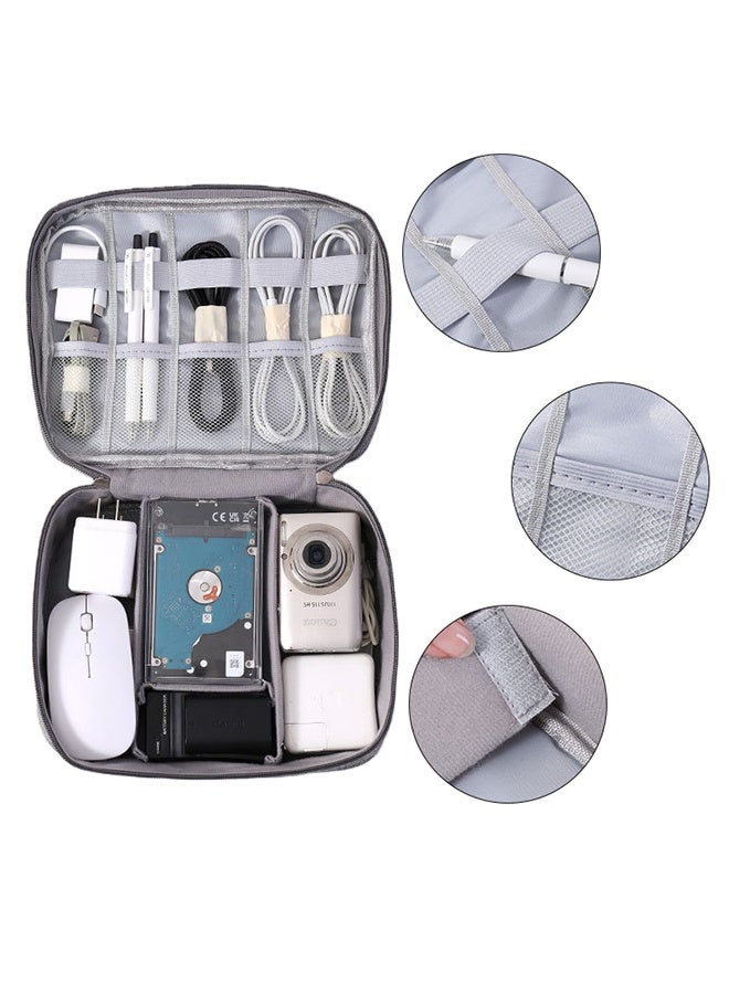 Double-layer digital storage bag with large capacity and multiple compartments for versatile organisation - Image 3