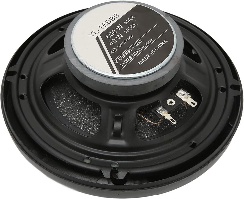 أنجريك Car Speaker, 600W 6inch 2pcs High and Low Sound Clear Sound Coaxial Car Speaker for All Car Sound Systems - Image 5