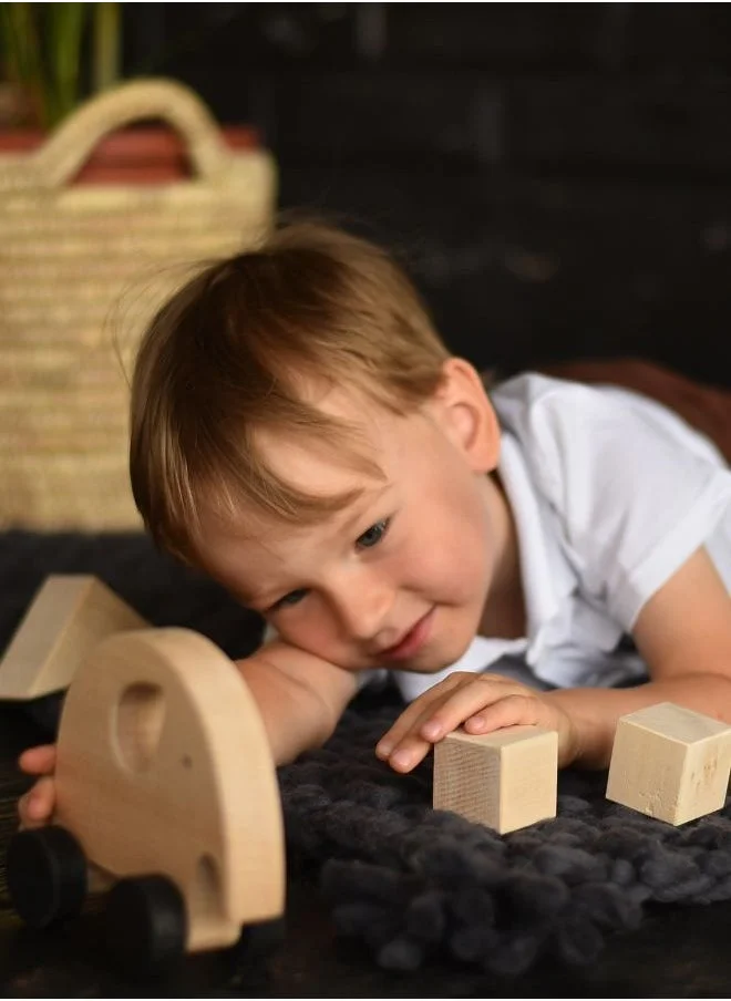 sabo concept Wooden Toy Rolling Elephant (Wood)