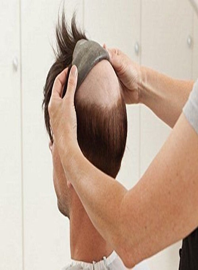 Stylazo Front lace 100% Human Hair Patch/Hair Toupee For Hair Loss Solutions Hair Wig available in Different Sizes And Colors (Free 5 Wig Clips) (10x7, Natural Black) - Image 5
