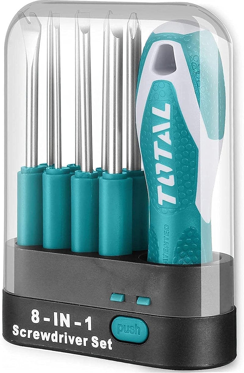 Total 8-in-1 Interchangeable Screwdriver Set - Image 1