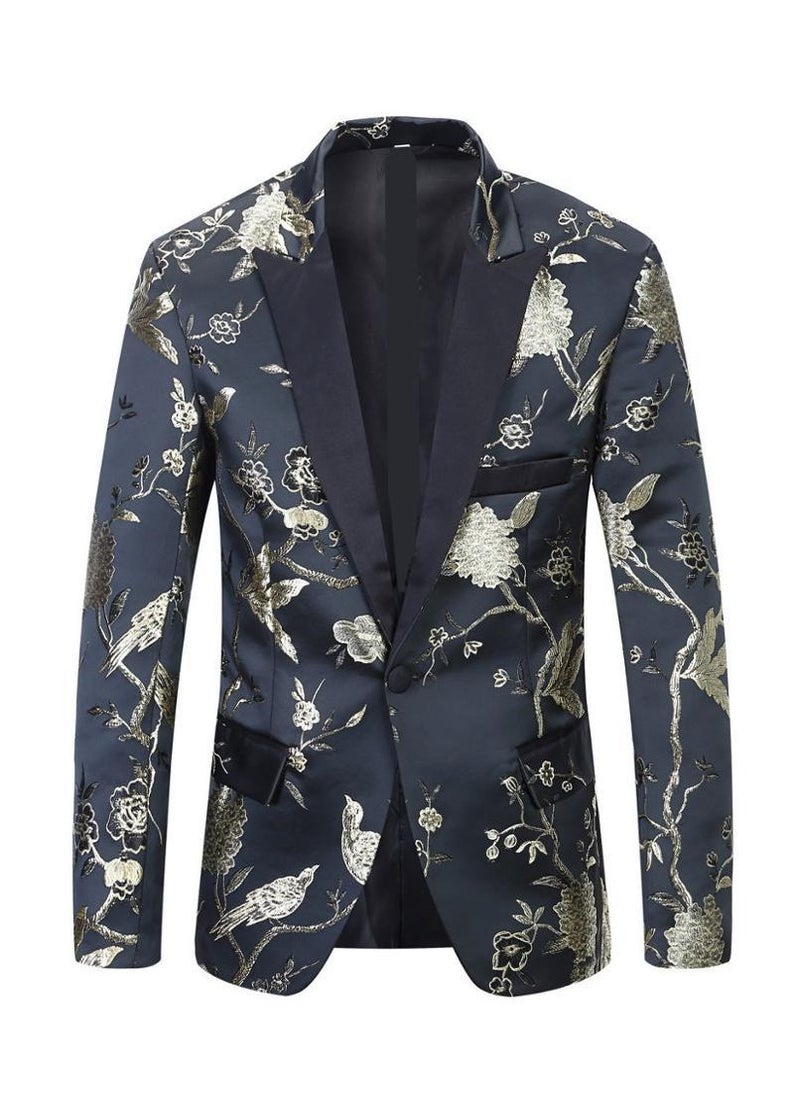 Shougu Pattern Printed Casual Suit Jacket  - Image 1