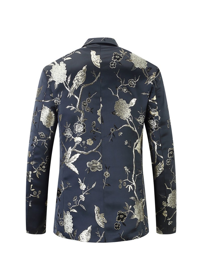 Shougu Pattern Printed Casual Suit Jacket  - Image 2