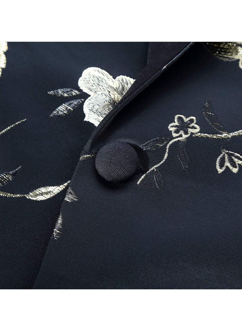 Shougu Pattern Printed Casual Suit Jacket  - Image 3