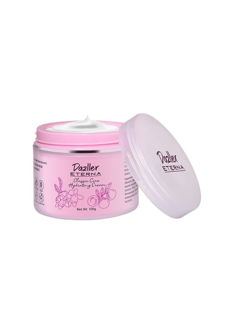 Dazller Classic Care Hydrating Cream 100g Deep Penetration Quick absorption Deep nourishment with Vitamin B5 Vitamin E
