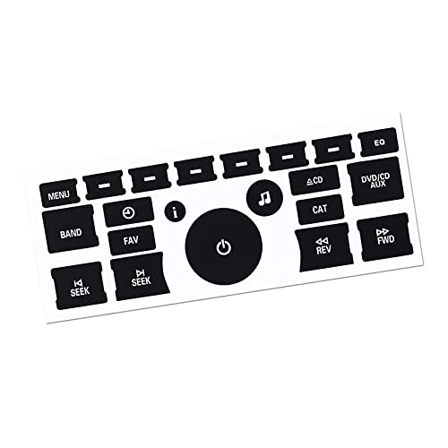 ASUBHA AC Dash Button Repair Kit, Replacement Sticker Kit, Fix Faded A/C Control Buttons, Car SUV Truck Accessories (21 Key) - Image 1
