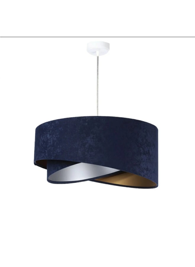 Boho  TBS Pendent Light - Navy Blue Bambo Pendant Lamp for Home Decor