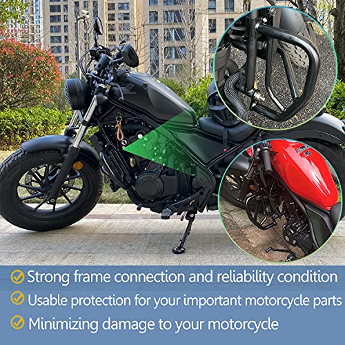 Midimttop Motorcycle Crash Bar Engine Guard Frame Protection Bumper Protector for Honda Rebel CMX 500 Rebel 500 2017 2018 2019 2020 2021 2022 2023 2024 - Image 4
