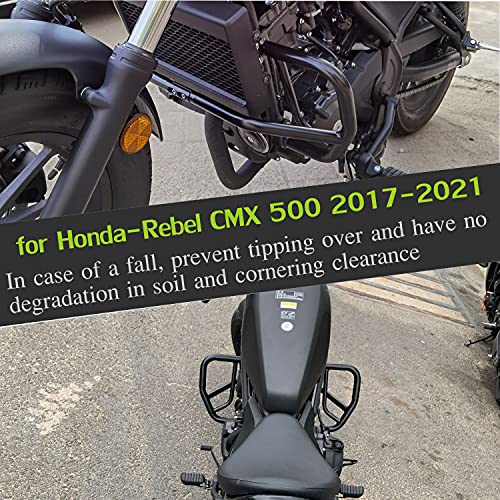 Midimttop Motorcycle Crash Bar Engine Guard Frame Protection Bumper Protector for Honda Rebel CMX 500 Rebel 500 2017 2018 2019 2020 2021 2022 2023 2024 - Image 5