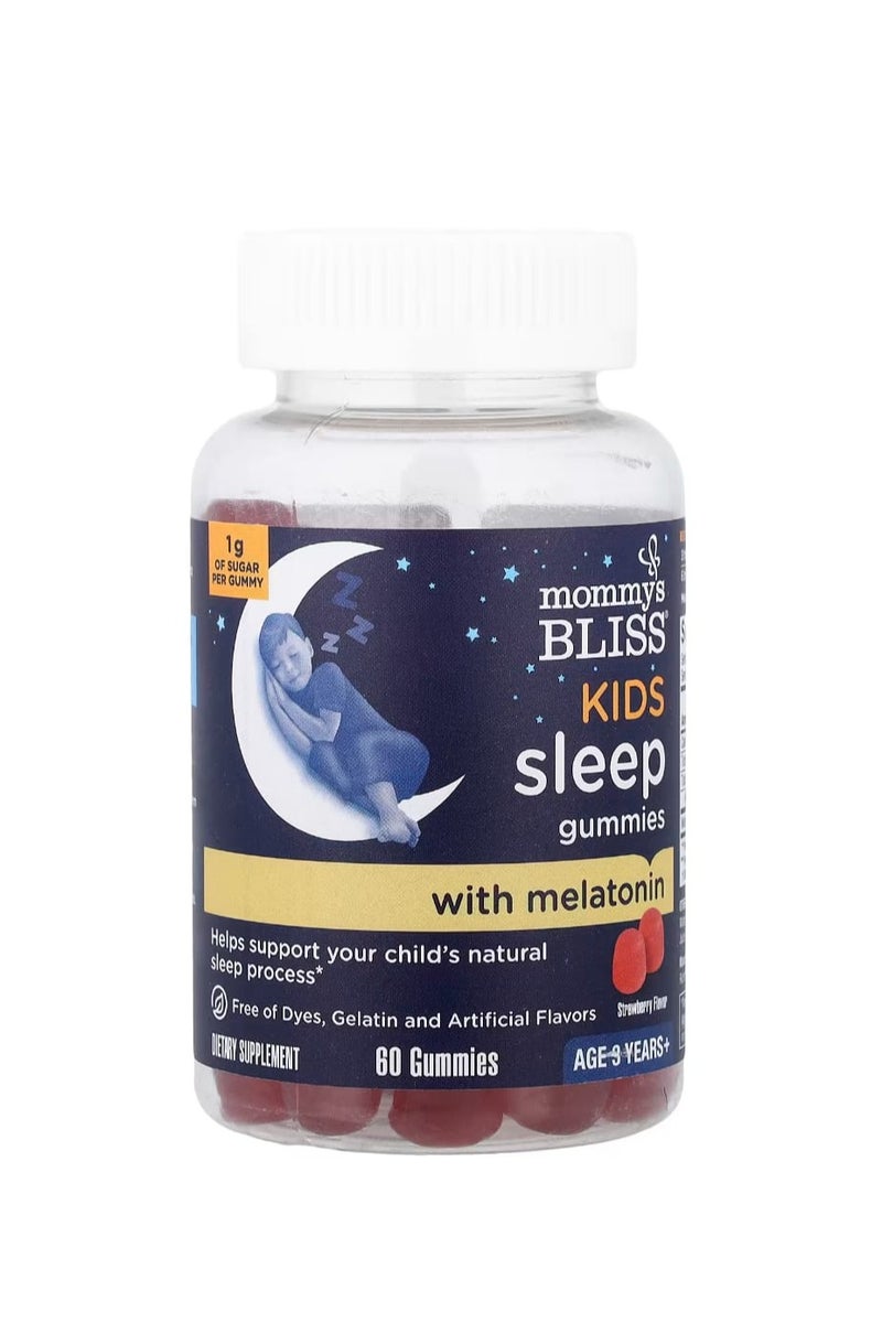 Mommy's Bliss Children's Sleep Chewables with Melatonin Ages 3+ Strawberry Flavor 60 Chewables - Image 1