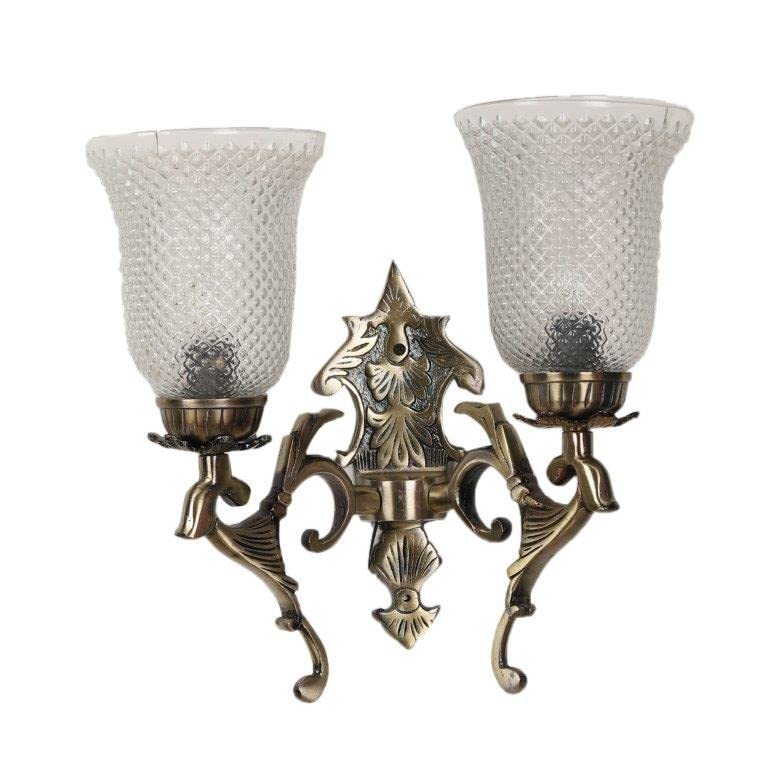 ELIANTE Sunny Antique Brass Aluminium Wall Lights M30082W Without Bulb by Jainsons Lights - Image 3