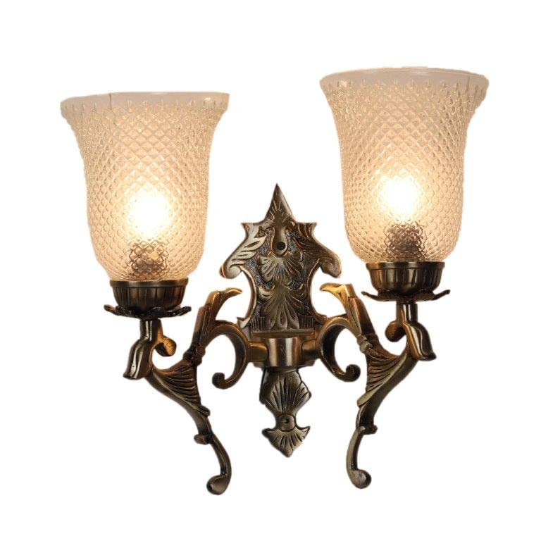 ELIANTE Sunny Antique Brass Aluminium Wall Lights M30082W Without Bulb by Jainsons Lights - Image 5
