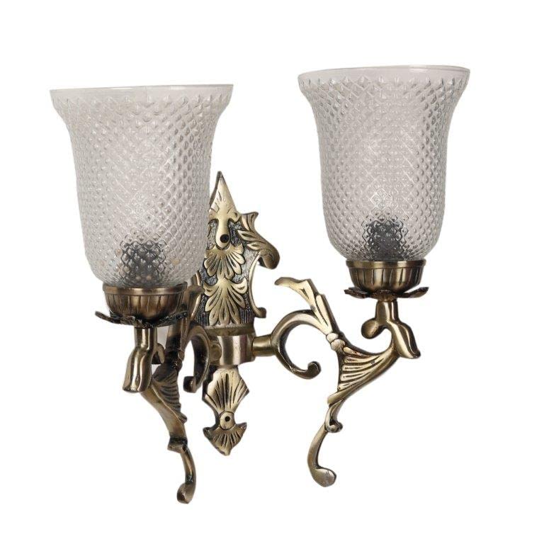 ELIANTE Sunny Antique Brass Aluminium Wall Lights M30082W Without Bulb by Jainsons Lights - Image 4