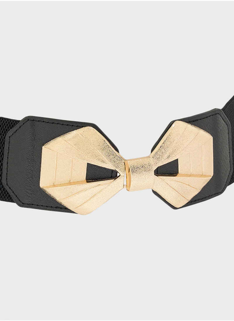 جينجر Waist Belt With Gold Buckle