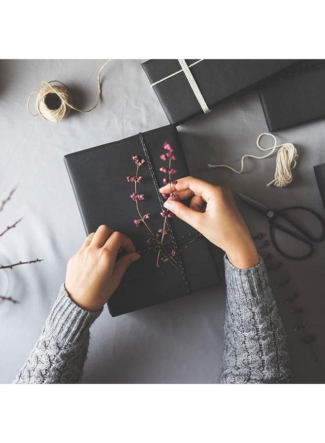 ECVV 50 Sheets Black Tissue Paper Gift Wrap Paper Bulk Art Tissue Gift Wrapping Accessory Paper for Graduation Birthday | Wedding | Holiday |  Party Decor | (50 * 70cm) - Image 4