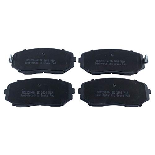 TRQ وسادات الفرامل الأمامية TRQ شبه معدنية متوافقة مع فورد إيدج 2007-2014 لينكولن MKX 2007-2015 مازدا CX-5 2019 CX-7 2007-2012 CX-9 2007-2021 - Image 4