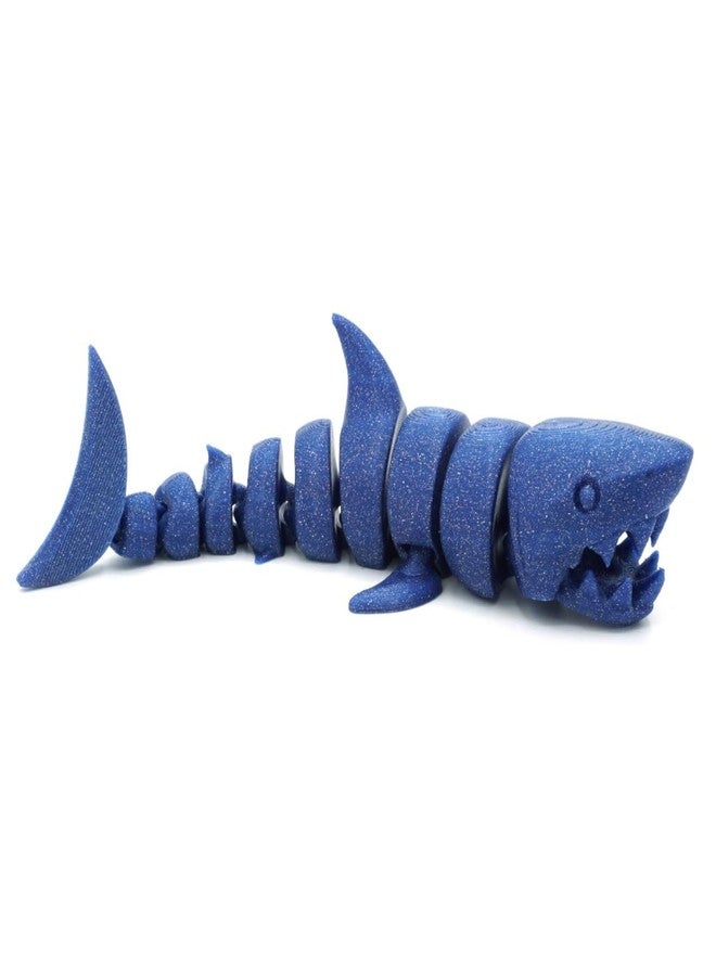 Beoals 3D Printed Articulated Shark - Flexible Fidget Shark Figure for Kids & Adults | Stress Relief Desk Toy | Unique Ocean Animal Gift, Cool 3D Printed Toy for Fun & Decoration - Image 2