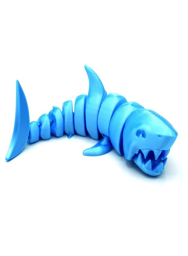 Beoals 3D Printed Articulated Shark - Flexible Fidget Shark Figure for Kids & Adults | Stress Relief Desk Toy | Unique Ocean Animal Gift, Cool 3D Printed Toy for Fun & Decoration - Image 1