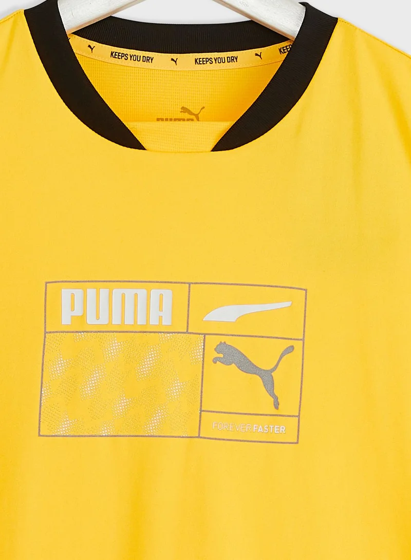 PUMA Kids Active Sports Poly Graphic T-Shirt