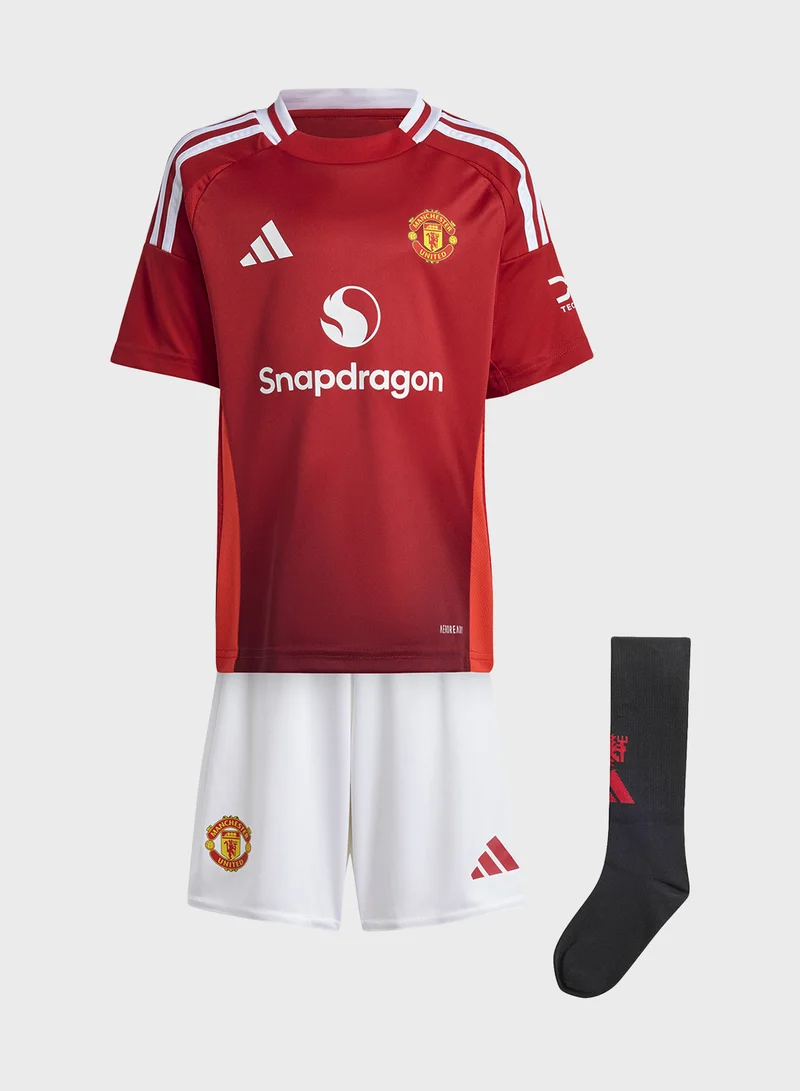 Adidas Kids Manchester United 24/25 Stadium Home Mini Kits