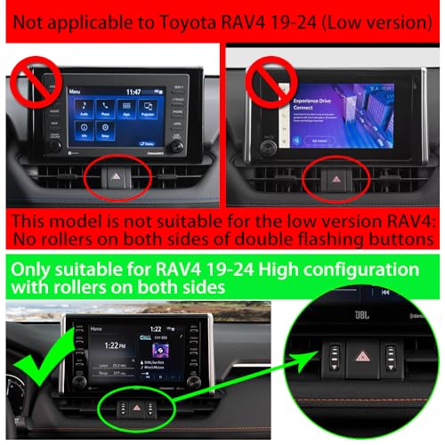 musttrue Car Phone Holder for Toyota RAV4 2019-2025,Hybrid XSE Limited,Prime XSE 2021-2025 Auto Accessories Navigation Bracket Interior Mobile Cell Phone Mount（Not Fit RAV4 LE,XLE,Prime SE） - Image 3