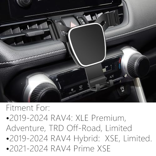 musttrue Car Phone Holder for Toyota RAV4 2019-2025,Hybrid XSE Limited,Prime XSE 2021-2025 Auto Accessories Navigation Bracket Interior Mobile Cell Phone Mount（Not Fit RAV4 LE,XLE,Prime SE） - Image 2