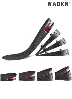 WAOKN Height Increase Insoles For Men | Unisex Height Boosters | Height Boosting Shoes For Men | Shoe Lifts Men | Height Insoles With Air Cushion | Even Up Shoe Leveler Men | 4 Layer  - Image 1