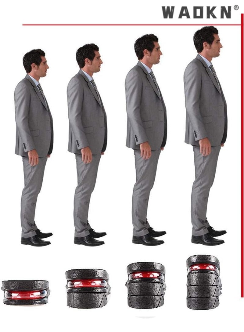 WAOKN Height Increase Insoles For Men | Unisex Height Boosters | Height Boosting Shoes For Men | Shoe Lifts Men | Height Insoles With Air Cushion | Even Up Shoe Leveler Men | 4 Layer - Image 3