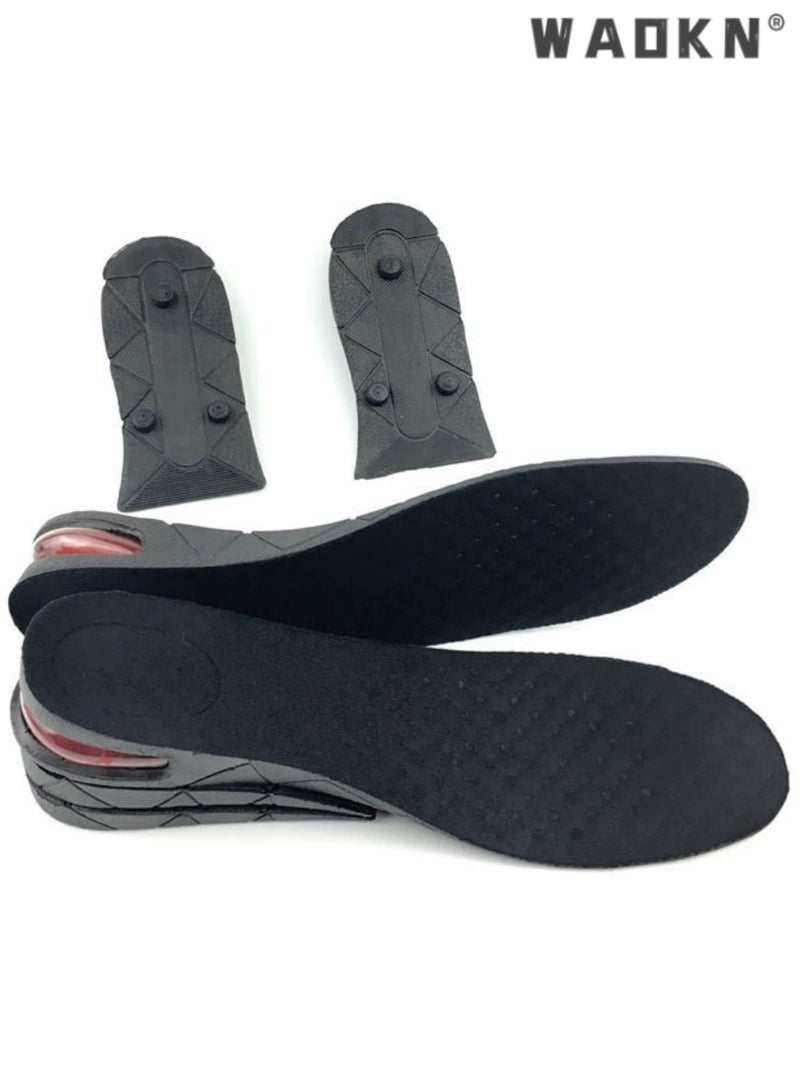 WAOKN Height Increase Insoles For Men | Unisex Height Boosters | Height Boosting Shoes For Men | Shoe Lifts Men | Height Insoles With Air Cushion | Even Up Shoe Leveler Men | 4 Layer - Image 4