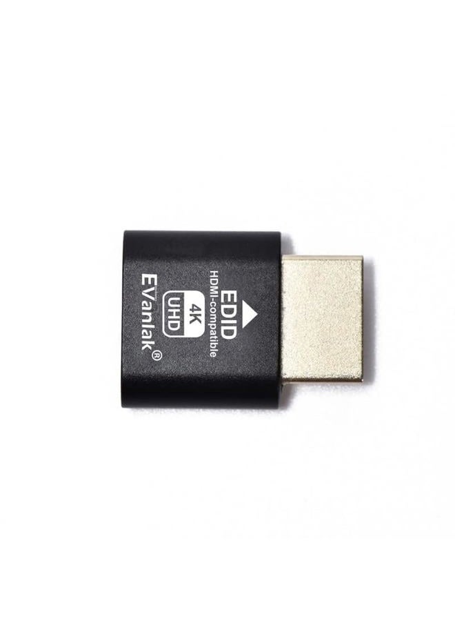 EVanlak HDMI Dummy Plug Headless Ghost Display Emulator Premium Aluminum PC（Fit Headless-3840x2160@60H New 3RD）-1Pack… - Image 5