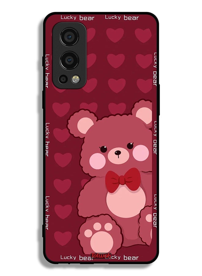 Tolwak OnePlus Nord 2 5G Protective Case Cover Lucky Bear - Image 2