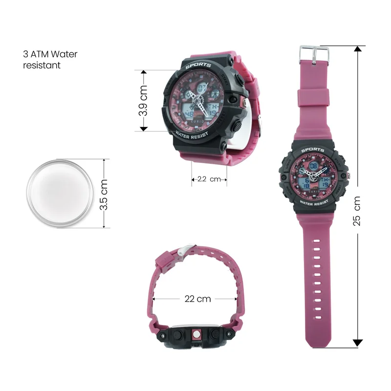 Curio  Kids's Plastic Analog Digital Watch CU-2246GAD-4 - 52 mm  | Best Price UAE