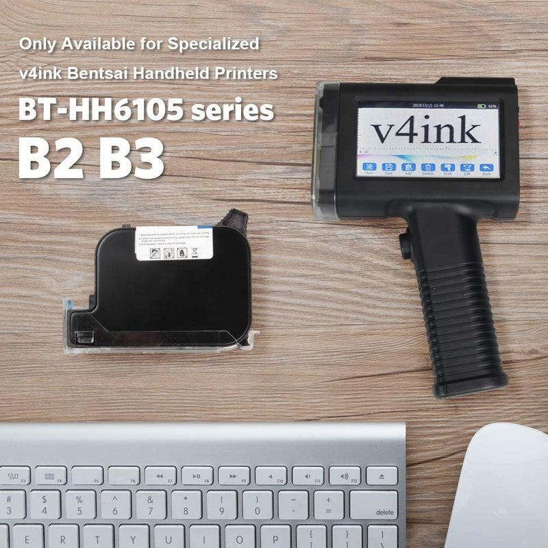 V4ink BT-2580P Original Solvent Fast Dry Black Ink Cartridge Replacement Compatible for Handheld Inkjet Printer BT-HH6105B2, BT-HH6105B3, B10 - Image 4