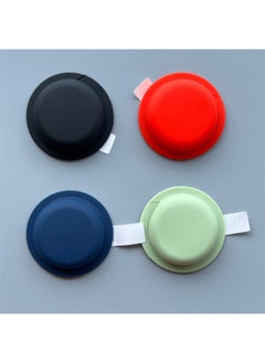 Applicable To For Apple Airtags Protective Case Airtgas Silicone Four-in-one Positioning Tracker Protective Soft Case-Color:Black + Red + Grass Green + Midnight Blue-Applicable Model:For Apple Airtags