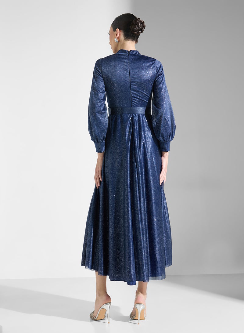 Khizana Belted Sparkle Dress - Image 2