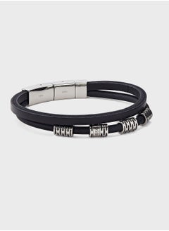 Jof00394040 Leather Multi Strand Bracelet
