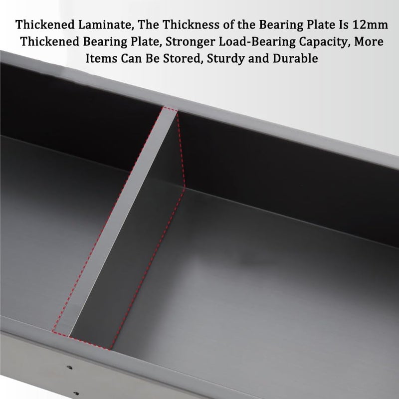 Stainless Steel Shower Nich, Waterproof Storage Bathroom Wall Insert Shelves, Recessed Shower Niche for Living Room Kitchen Bedroom Bathroom,Gold-120x28x12.5cm/3.93x0.91x0.41ft - Image 3